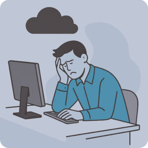 Sad Office Worker